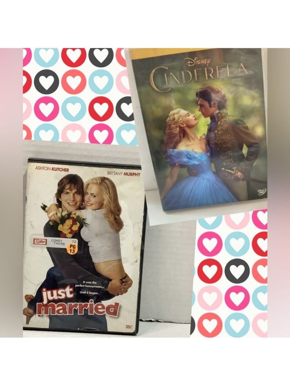 DISNEY Cinderella PG & Just Married PG-13 DVDs